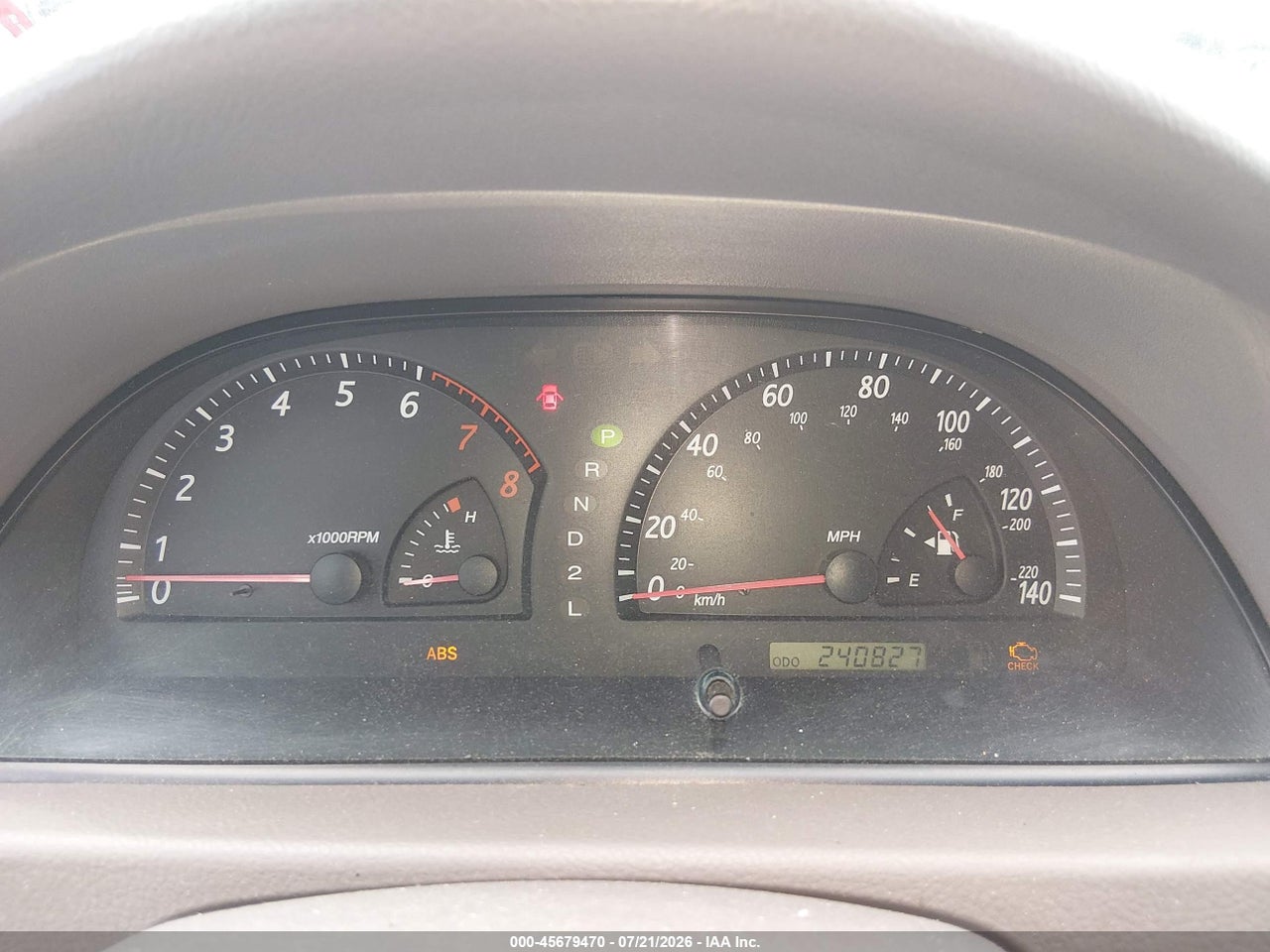 2002 TOYOTA CAMRY LE thumbnail 8