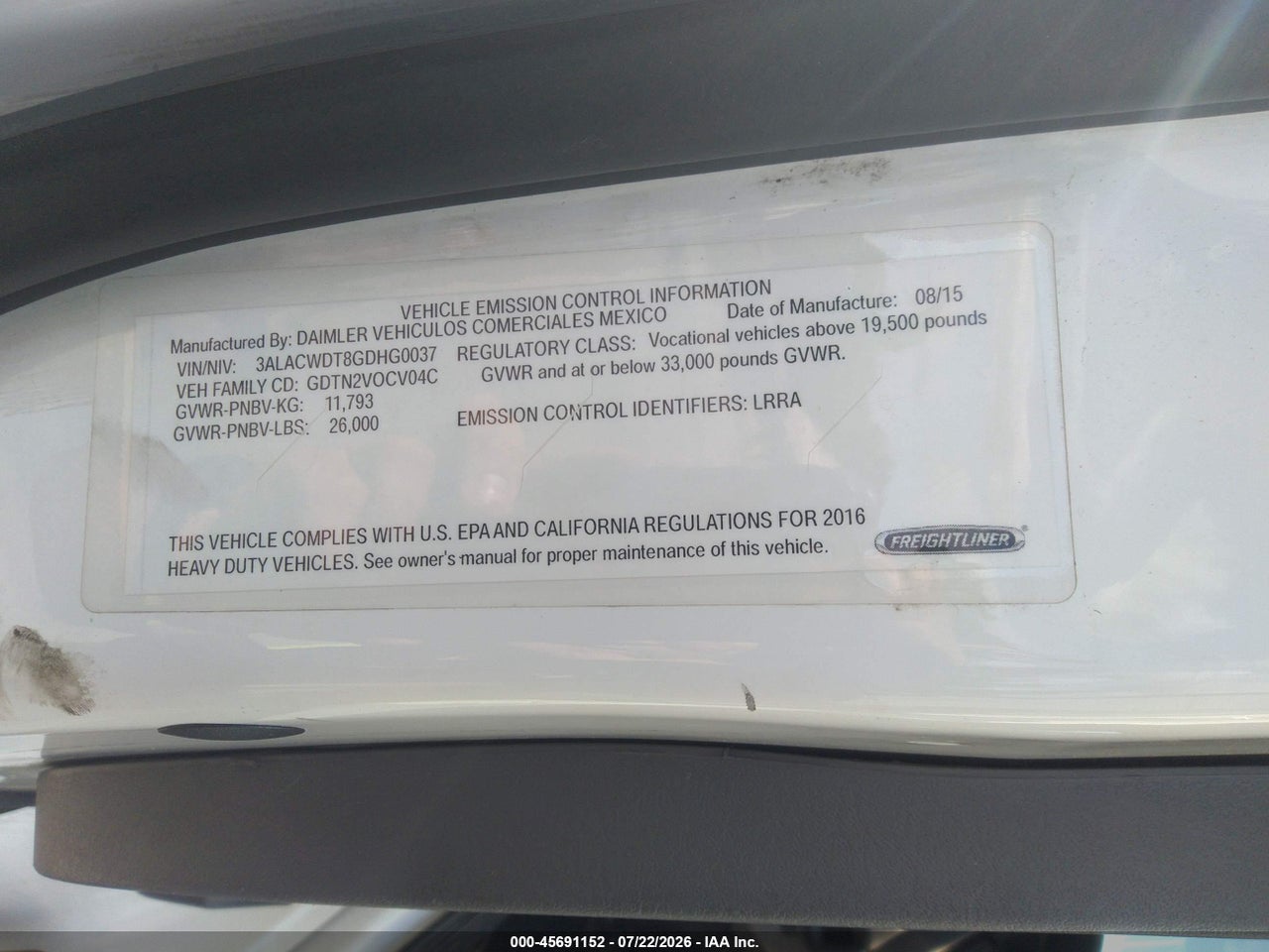 2016 FREIGHTLINER M2 106 MEDIUM DUTY thumbnail 10
