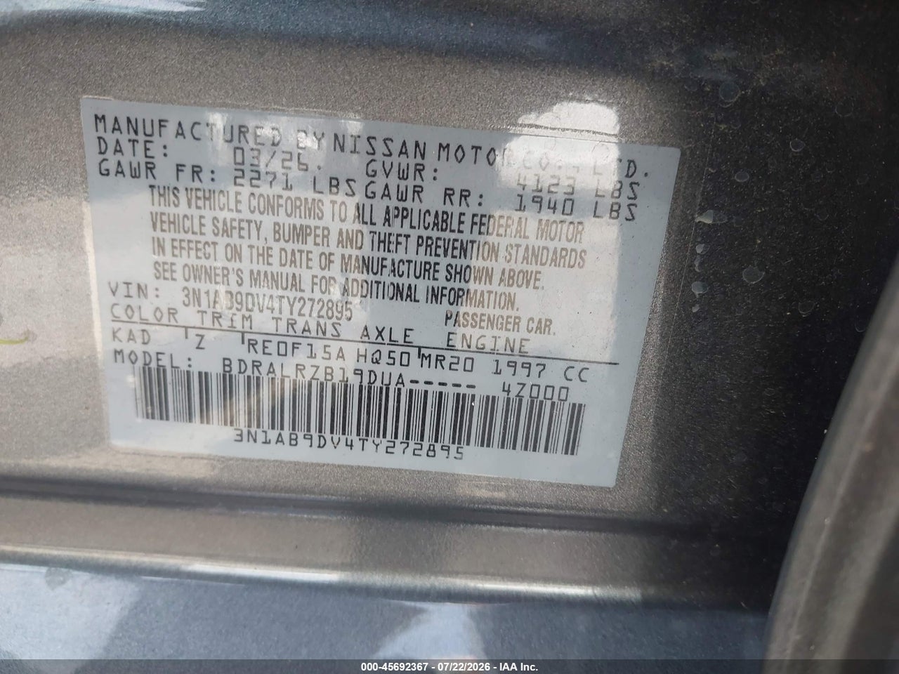 2026 NISSAN SENTRA SR thumbnail 10