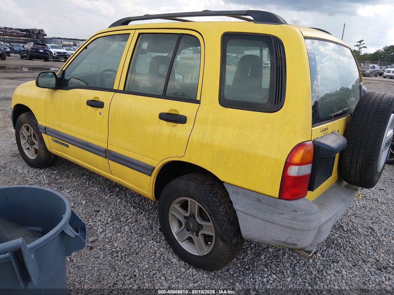 2002 CHEVROLET TRACKER HARD TOP BASE · 3/12