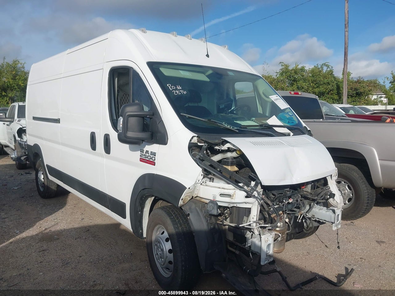 3C6LRVDG2ME****** · 2021 RAM PROMASTER 2500 HIGH ROOF 159 WB