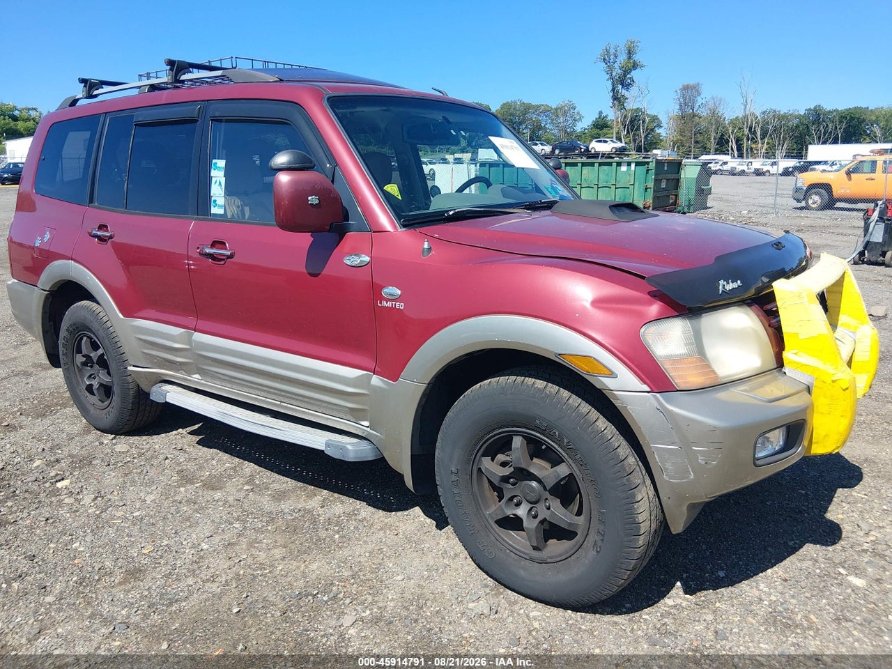 JA4MW51R02J****** · 2002 MITSUBISHI MONTERO LIMITED