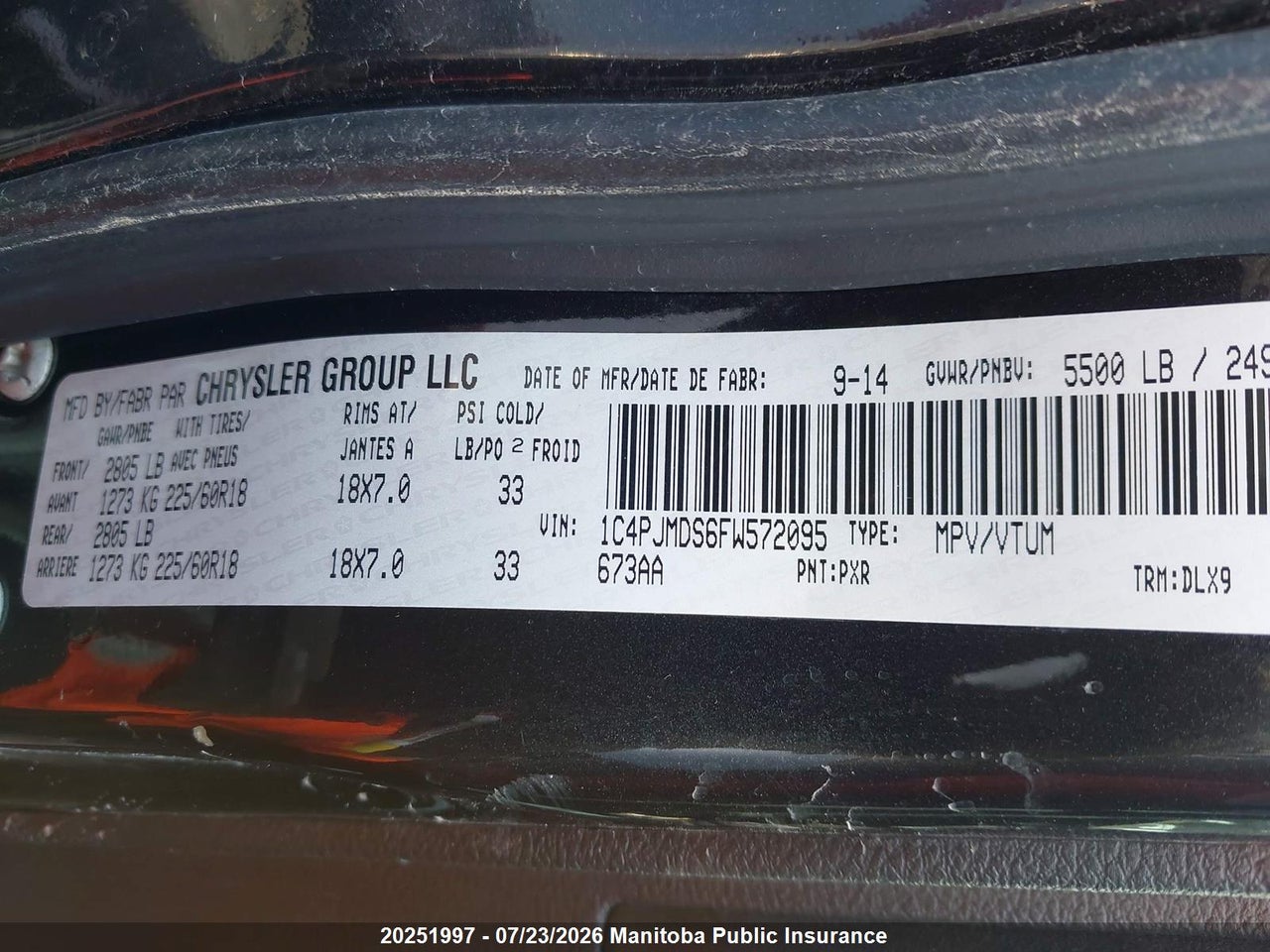 2015 JEEP CHEROKEE LIMITED thumbnail 9
