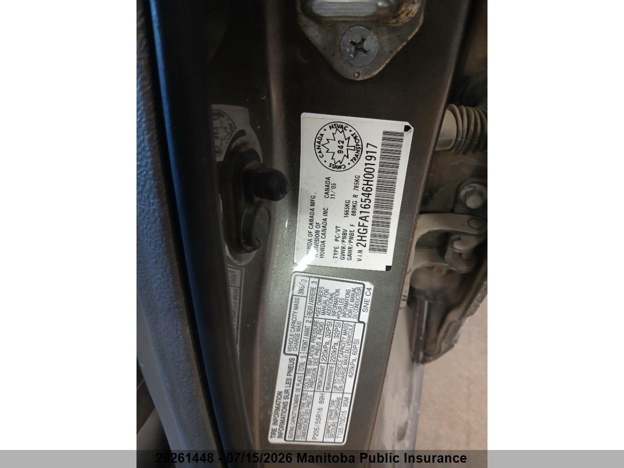 2006 HONDA CIVIC LX thumbnail 10