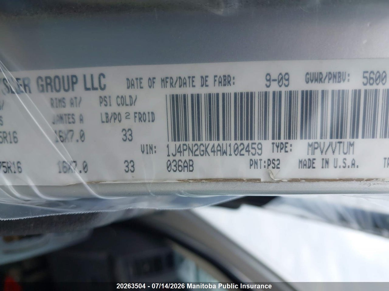 2010 JEEP LIBERTY SPORT thumbnail 10