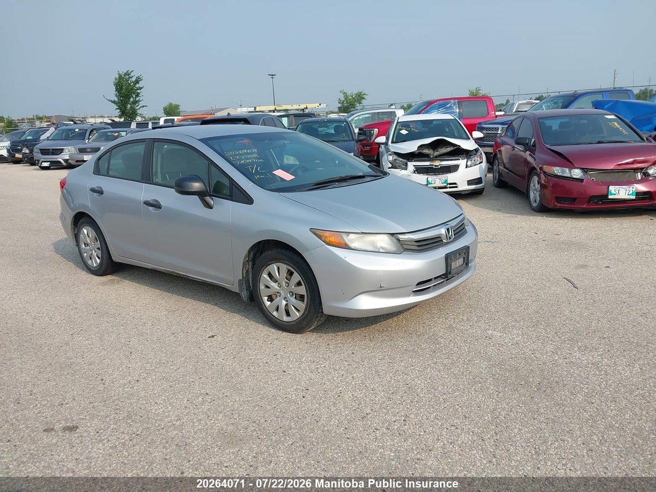 2012 HONDA CIVIC DX thumbnail 2