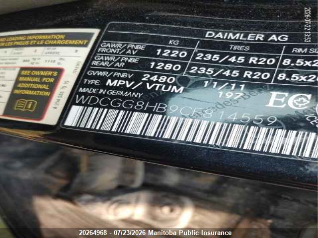 2012 MERCEDES BENZ GLK350  thumbnail 10