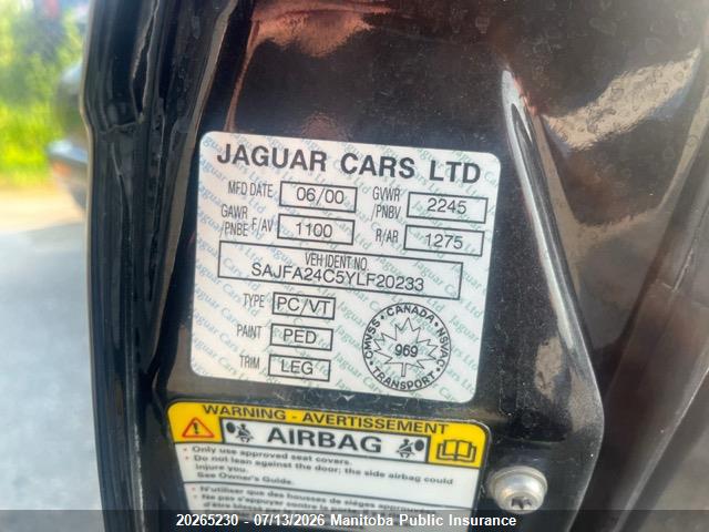 2000 JAGUAR XJ8 VANDEN PLAS thumbnail 10