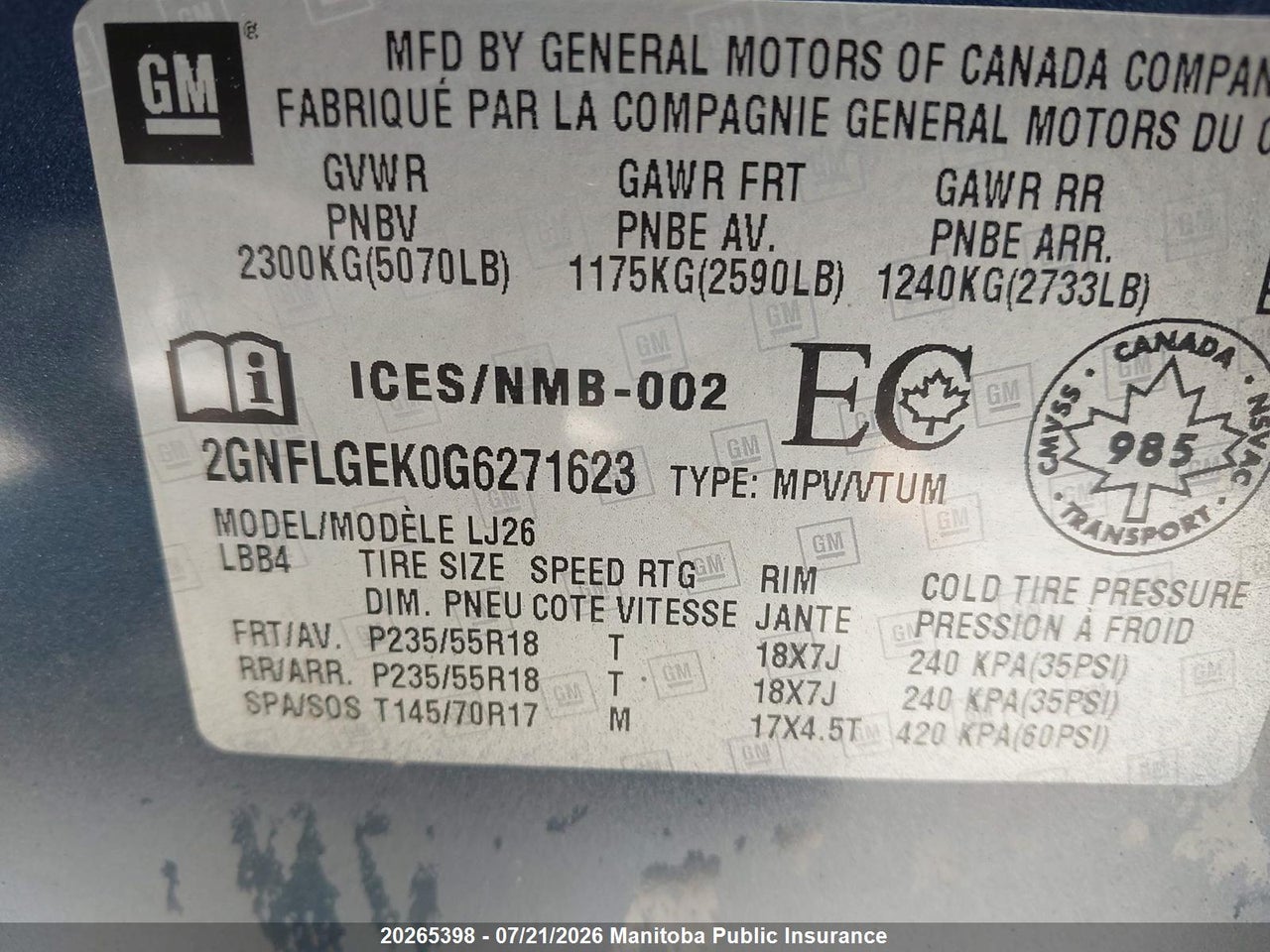 2016 CHEVROLET EQUINOX LTZ thumbnail 10