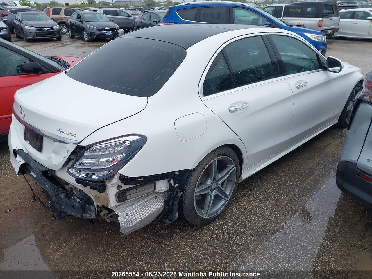 55SWF4KB7FU010807 · 2015 MERCEDES BENZ C300W 4MATIC  · 4/12