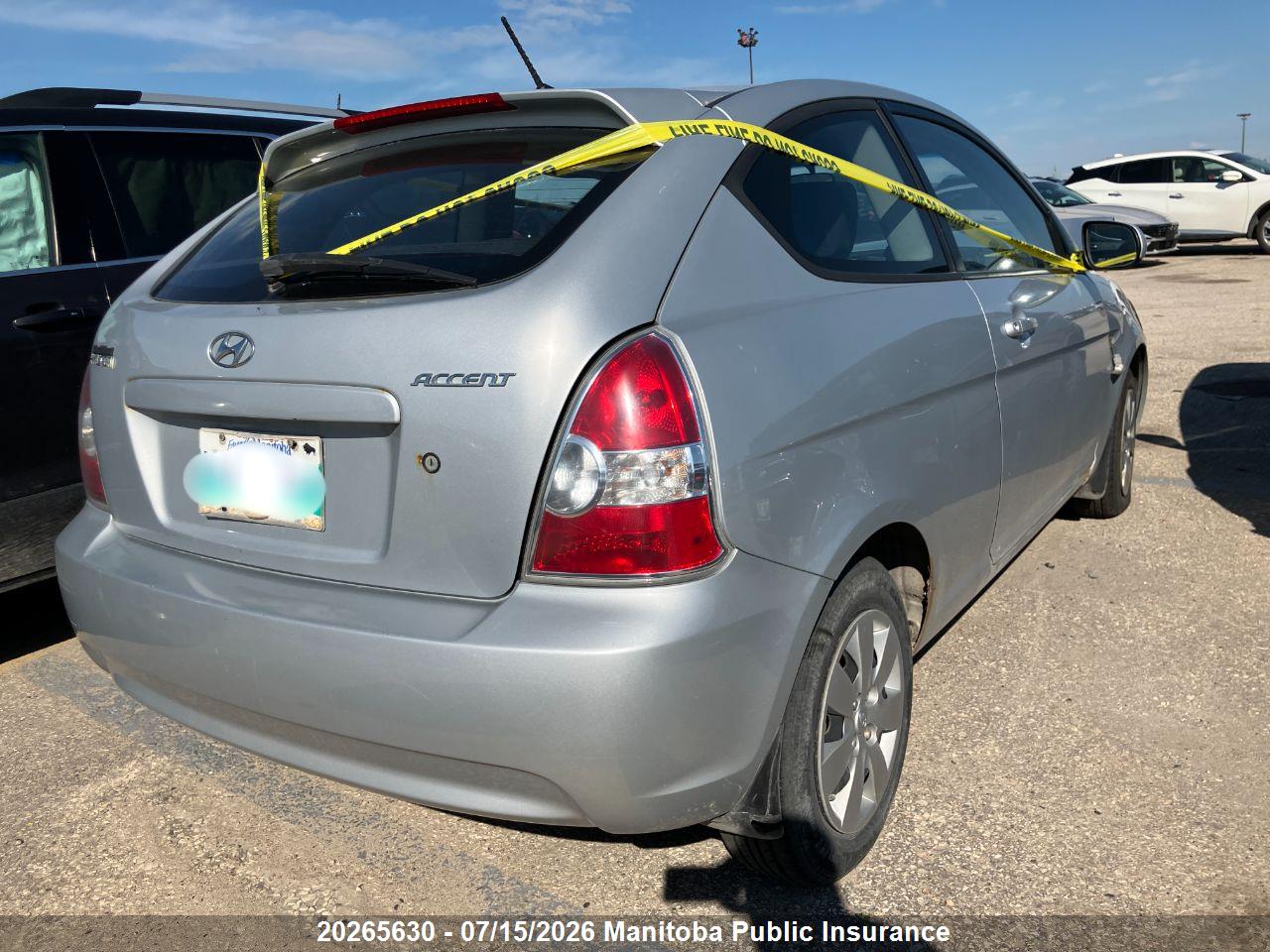 2010 HYUNDAI ACCENT GL thumbnail 5