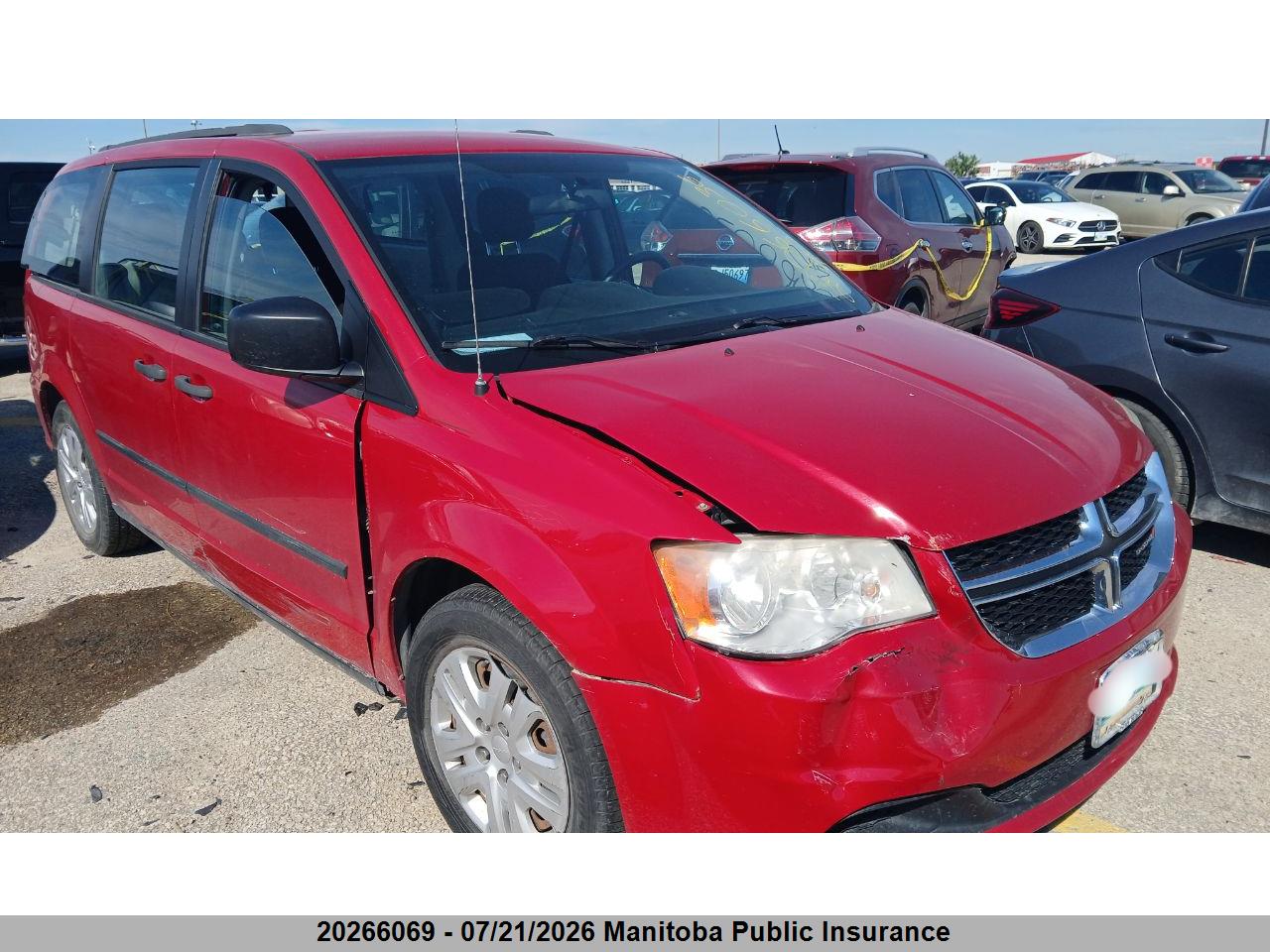 2013 DODGE GRAND CARAVAN SE thumbnail 2