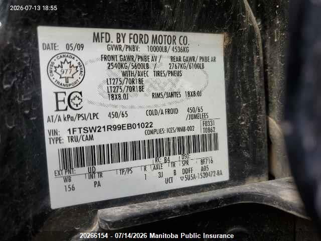 2009 FORD F250 SD LARIAT CREW CAB thumbnail 10