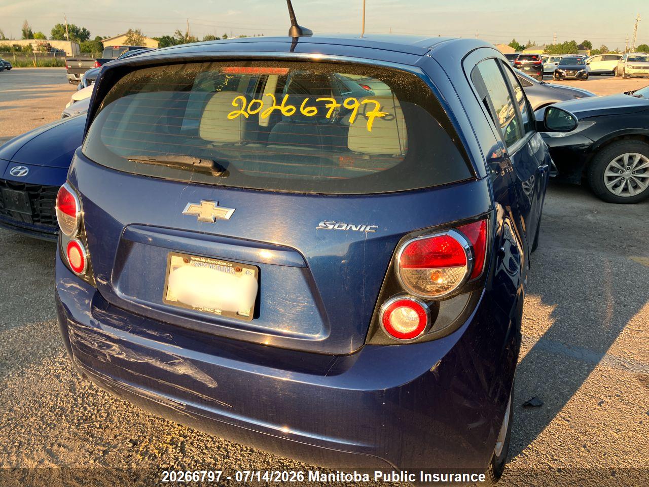 2013 CHEVROLET SONIC LS thumbnail 5