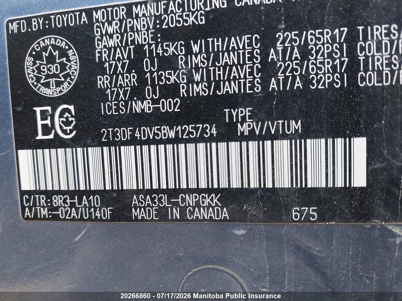 2011 TOYOTA RAV4 LIMITED thumbnail 10