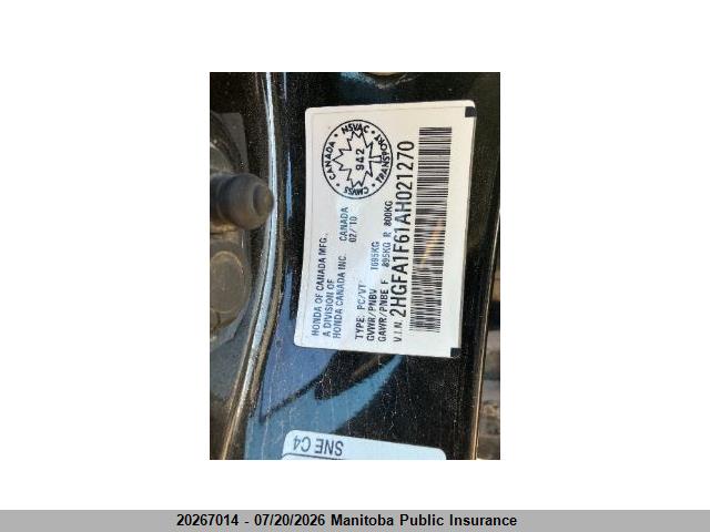 2010 HONDA CIVIC LX SPORT thumbnail 7