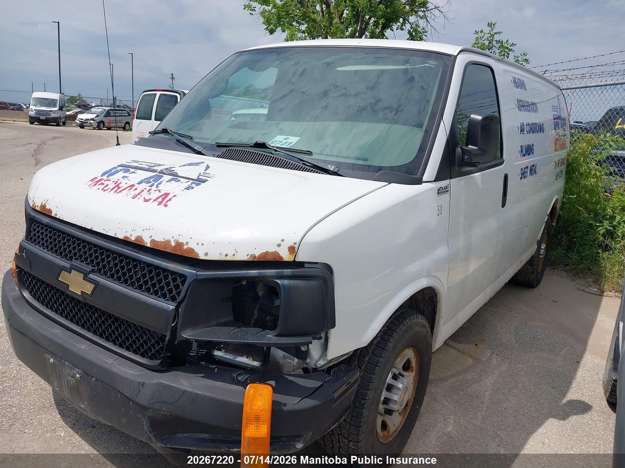 2012 CHEVROLET EXPRESS 2500 CARGO VAN  thumbnail 3