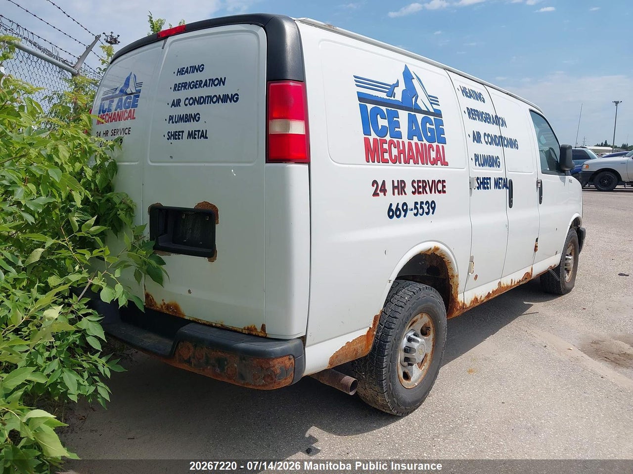 2012 CHEVROLET EXPRESS 2500 CARGO VAN  thumbnail 5