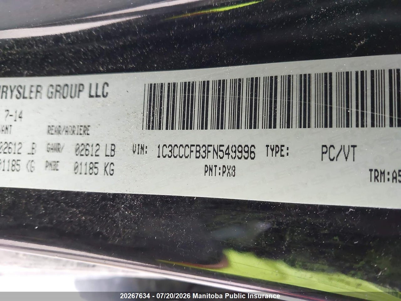 2015 CHRYSLER 200 LX thumbnail 10