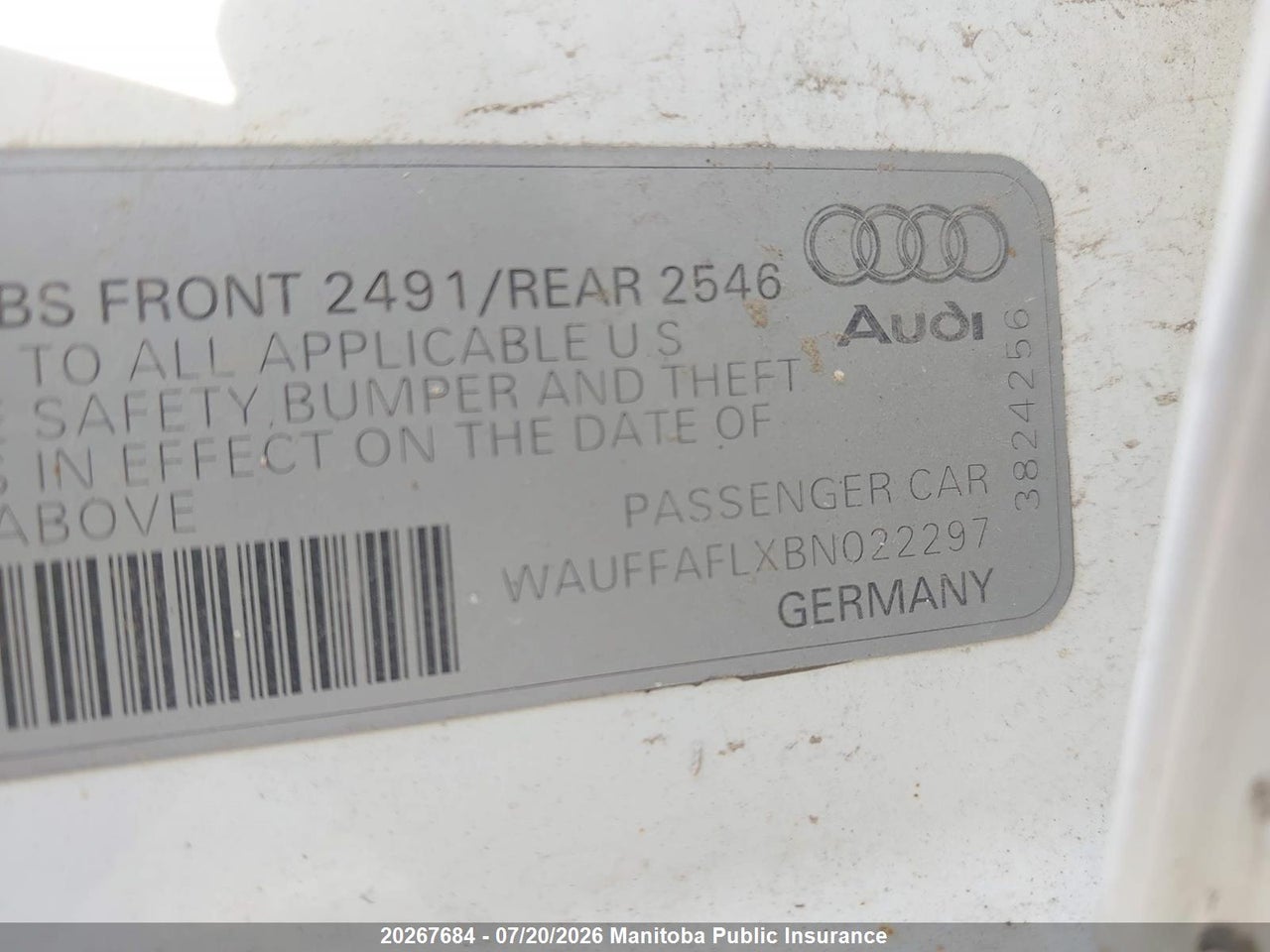 2011 AUDI A4 2.0T QUATTRO thumbnail 10