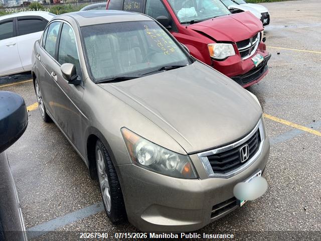 2008 HONDA ACCORD EX-L thumbnail 2