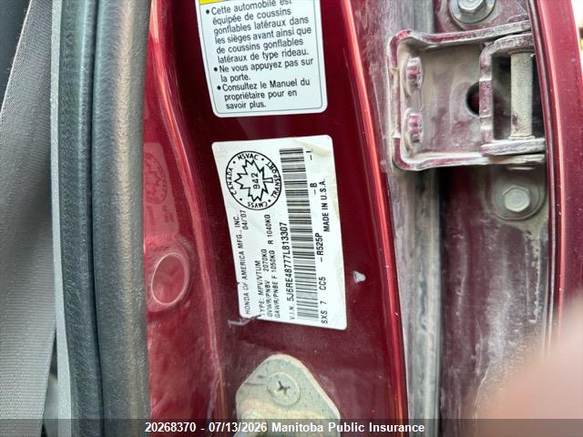 2007 HONDA CR-V EX-L thumbnail 10