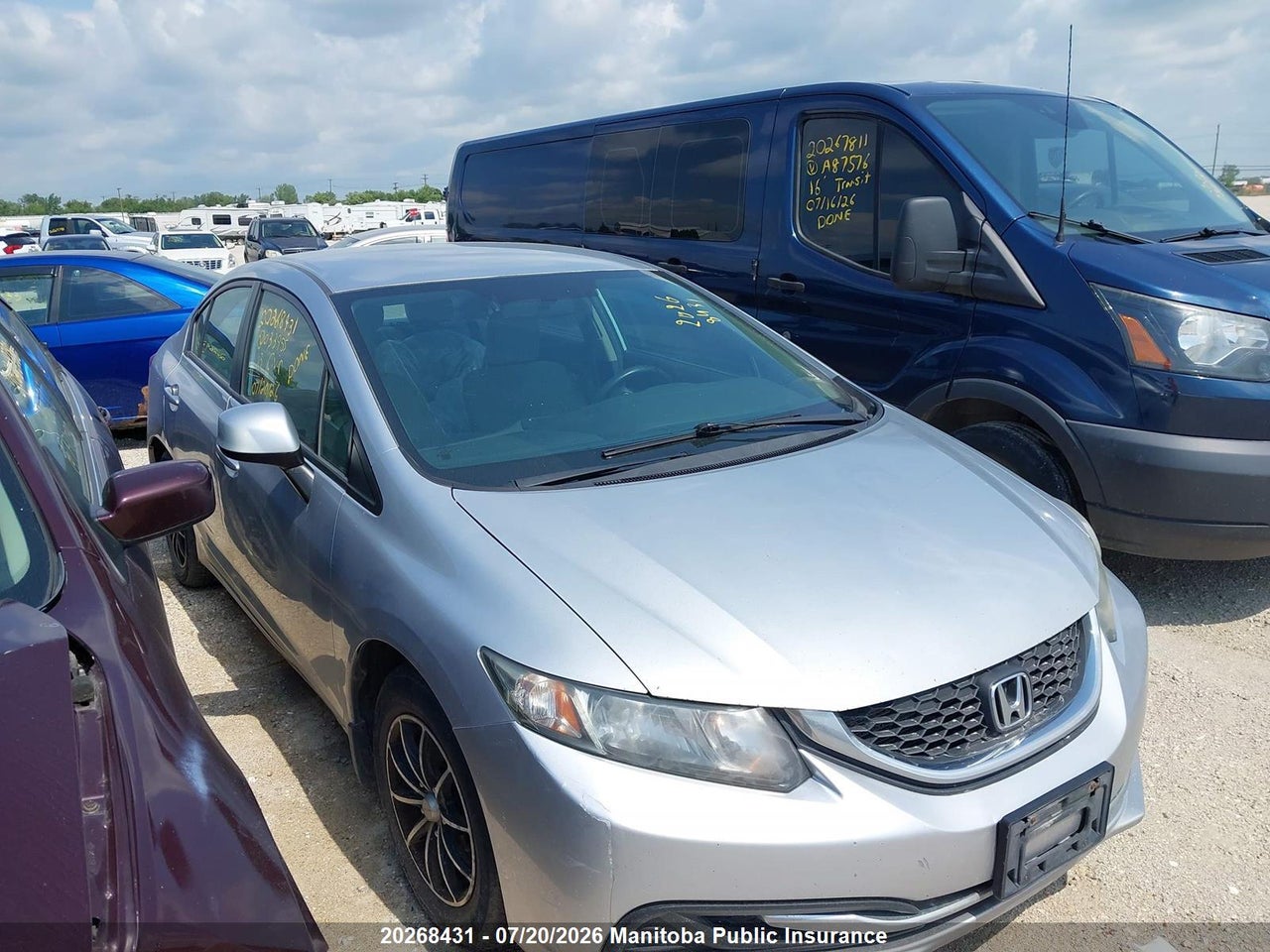 2013 HONDA CIVIC LX thumbnail 2