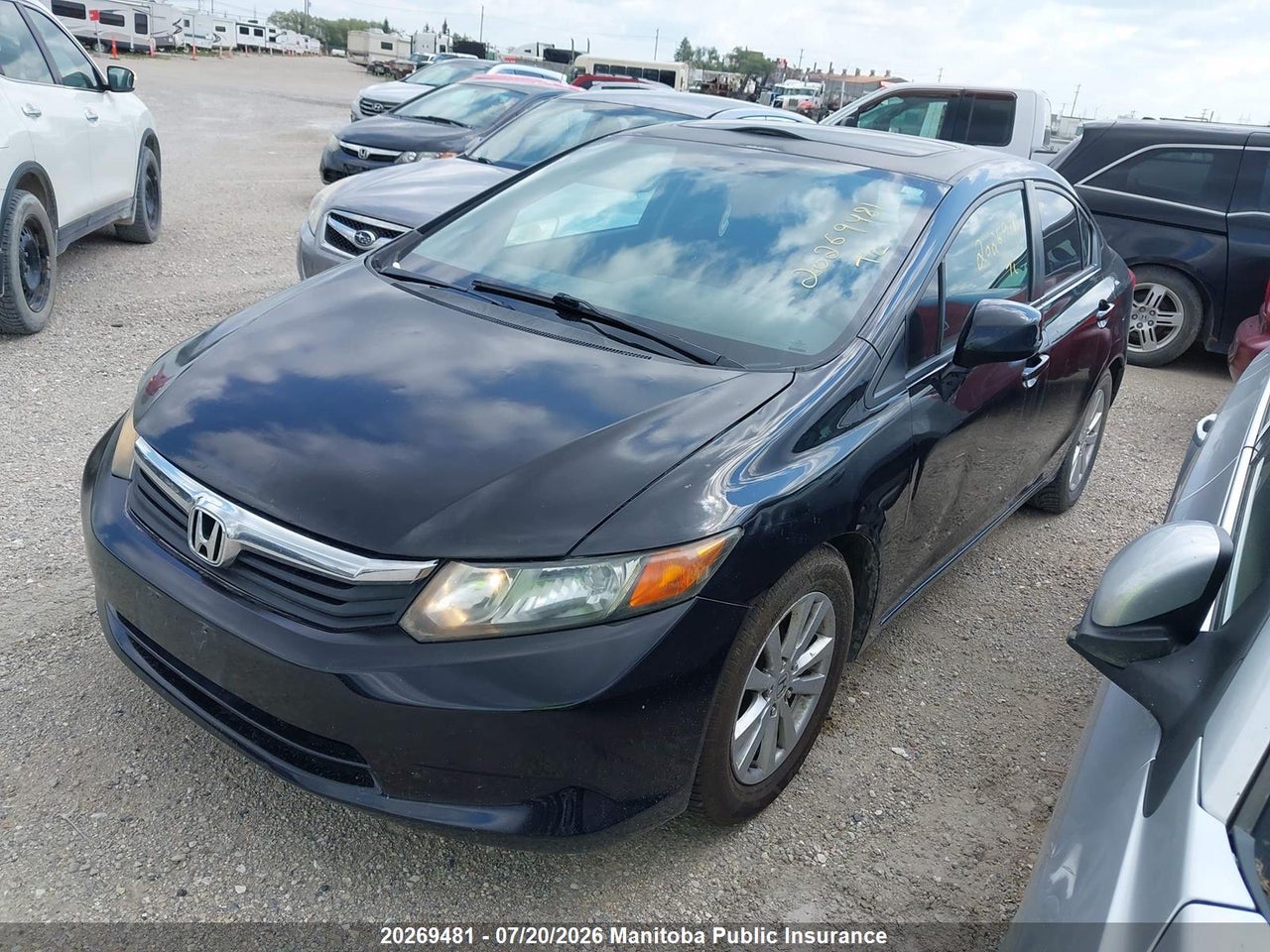 2012 HONDA CIVIC LX thumbnail 3