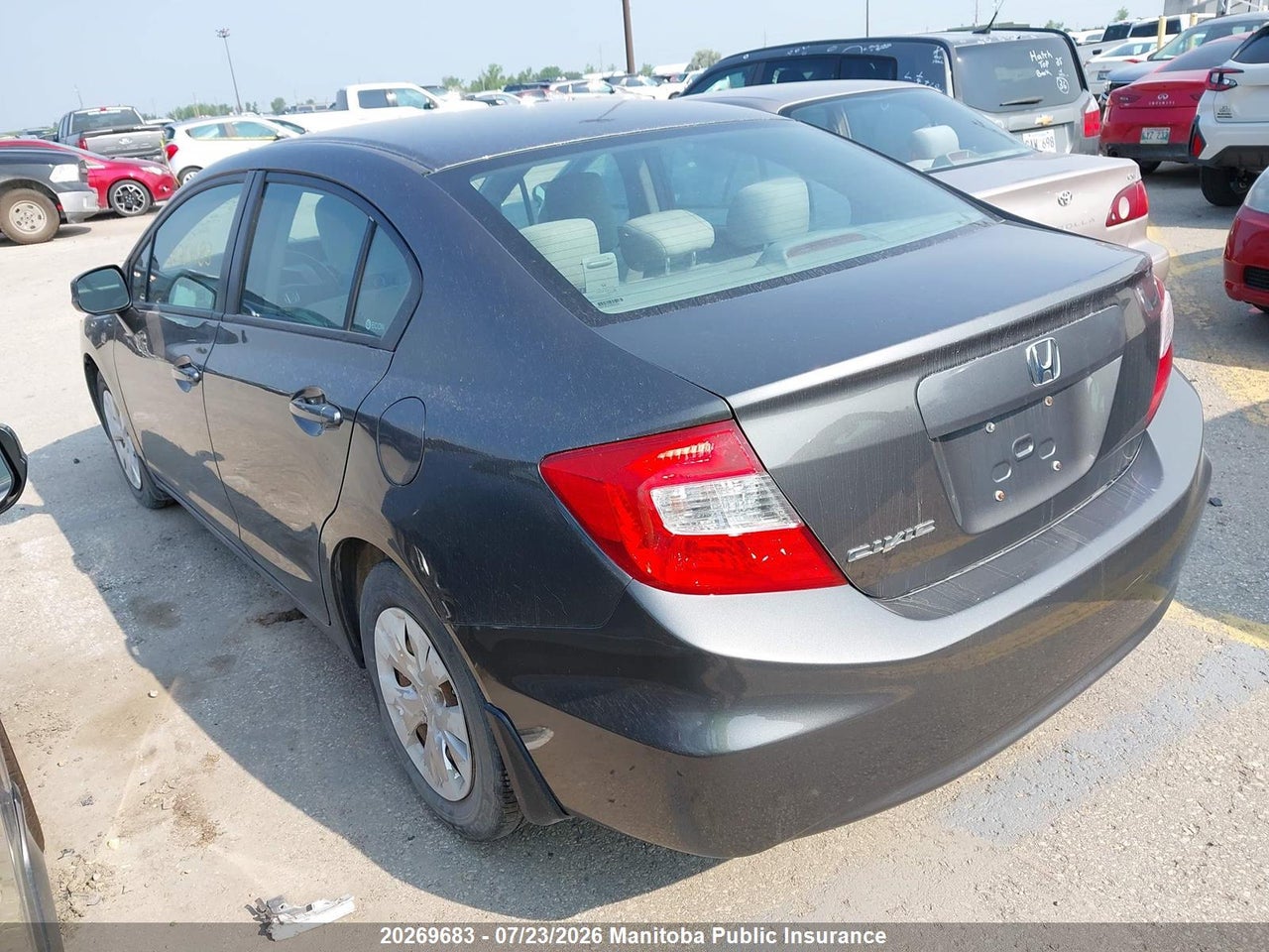 2012 HONDA CIVIC LX thumbnail 4