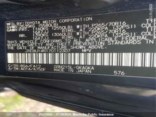 2007 TOYOTA 4RUNNER SPORT V6 thumbnail 10