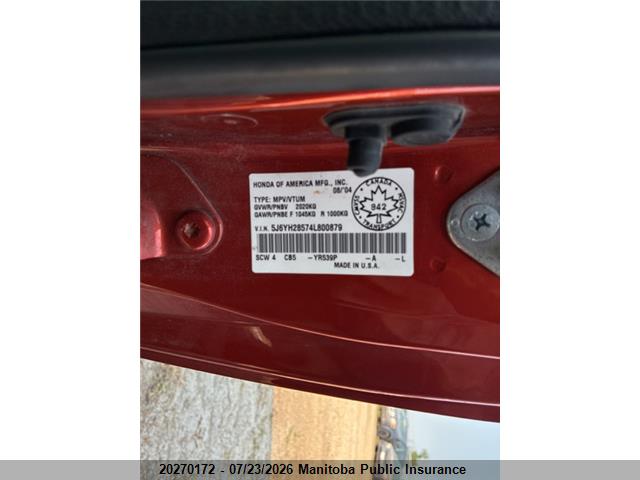 2004 HONDA ELEMENT LX thumbnail 10