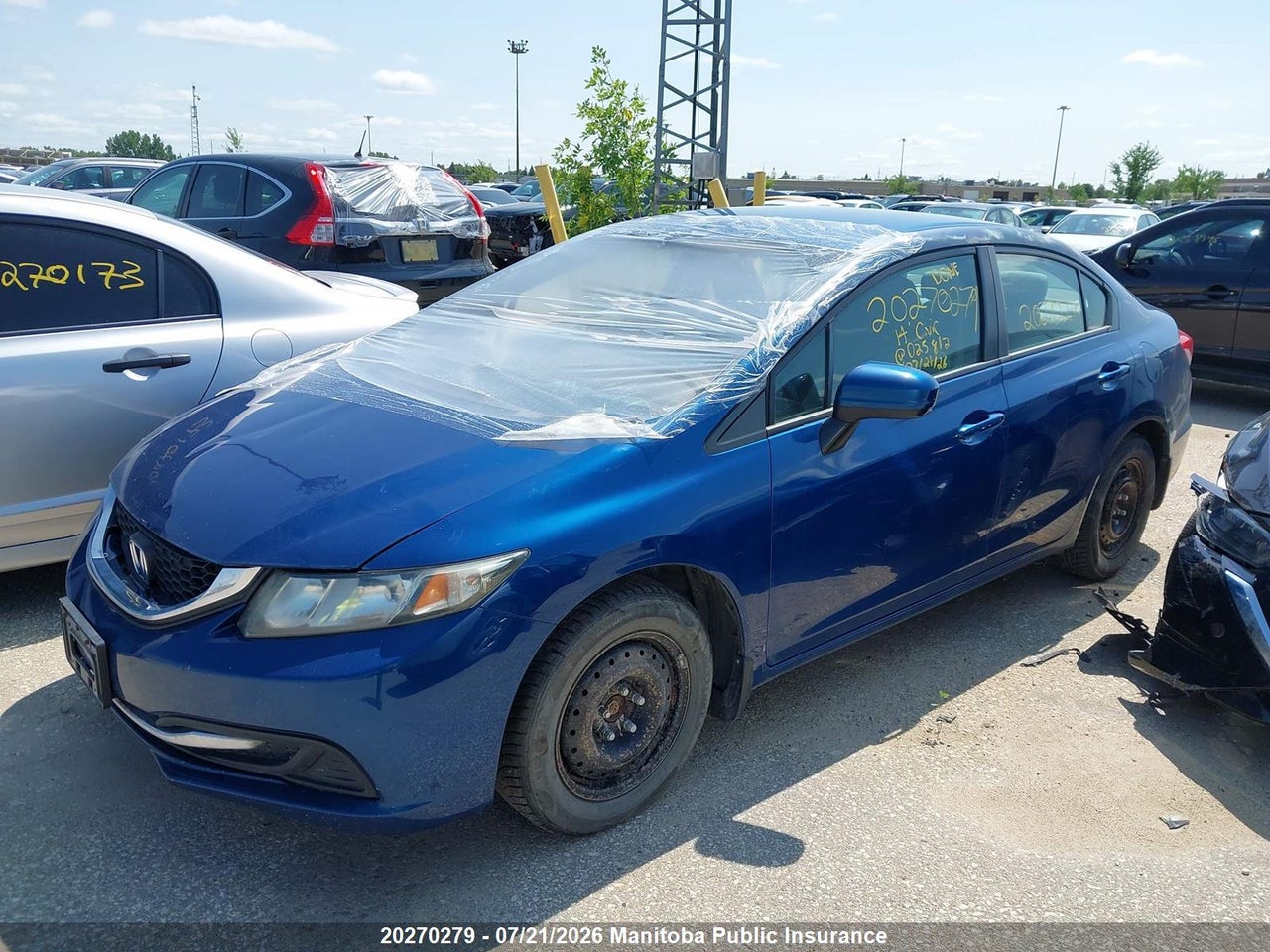 2014 HONDA CIVIC LX thumbnail 3