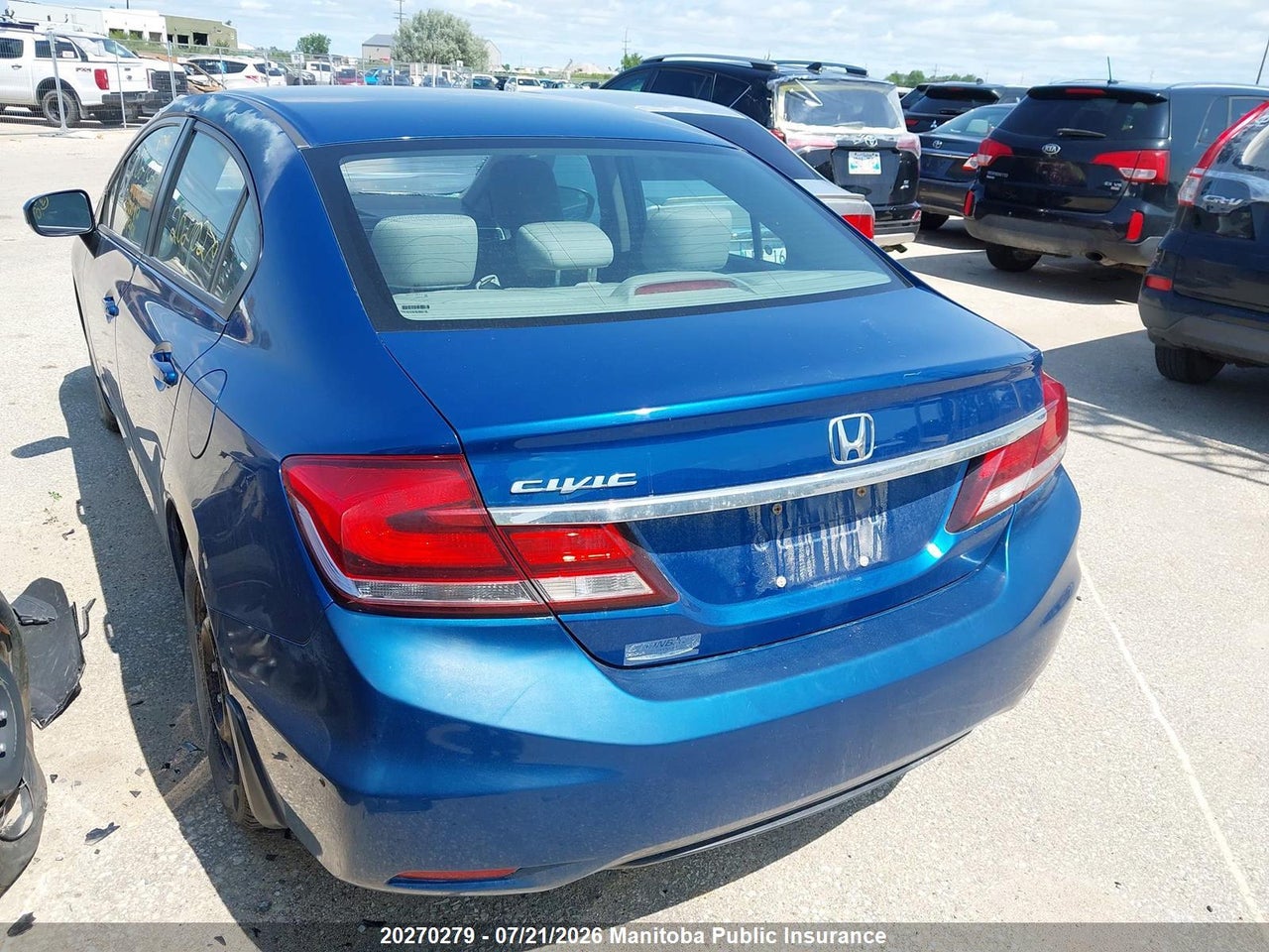 2014 HONDA CIVIC LX thumbnail 4