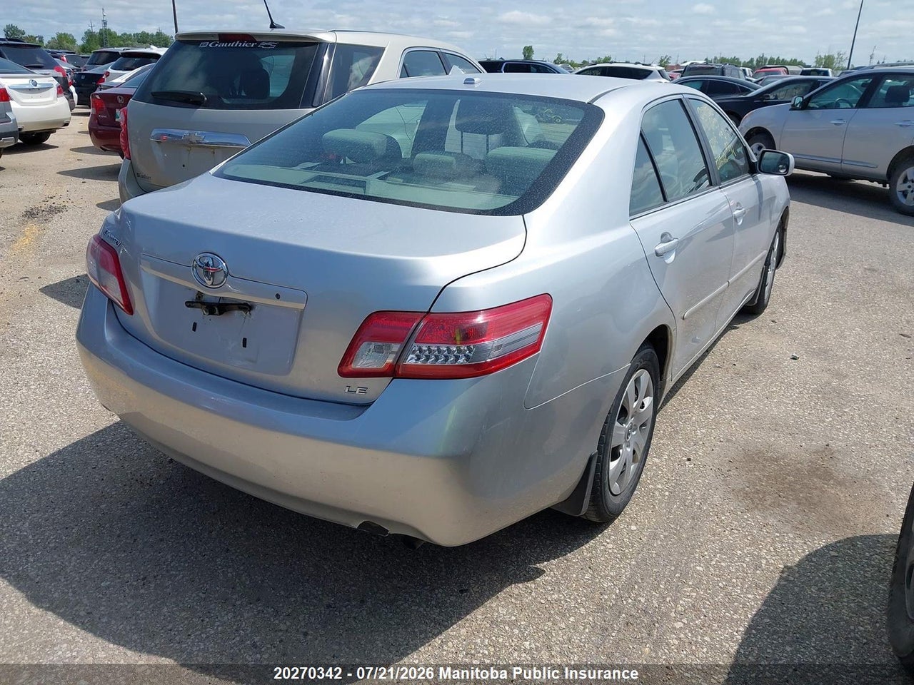 2010 TOYOTA CAMRY LE thumbnail 5