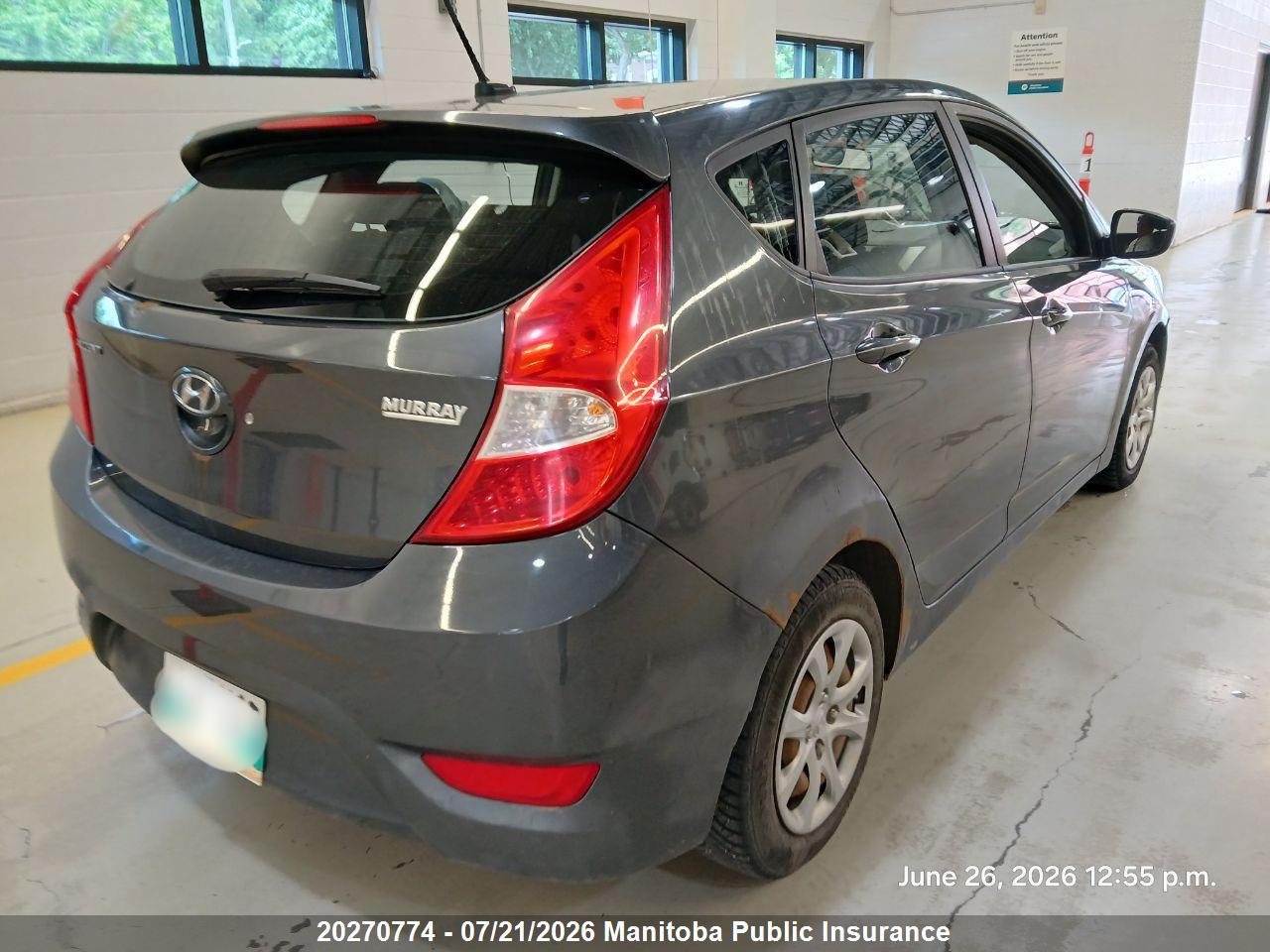 2012 HYUNDAI ACCENT GL thumbnail 4
