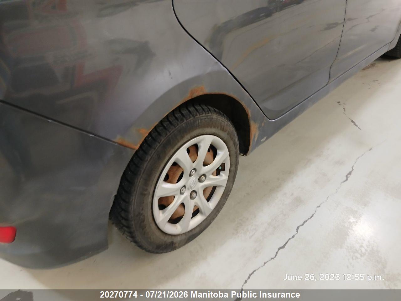 2012 HYUNDAI ACCENT GL thumbnail 6