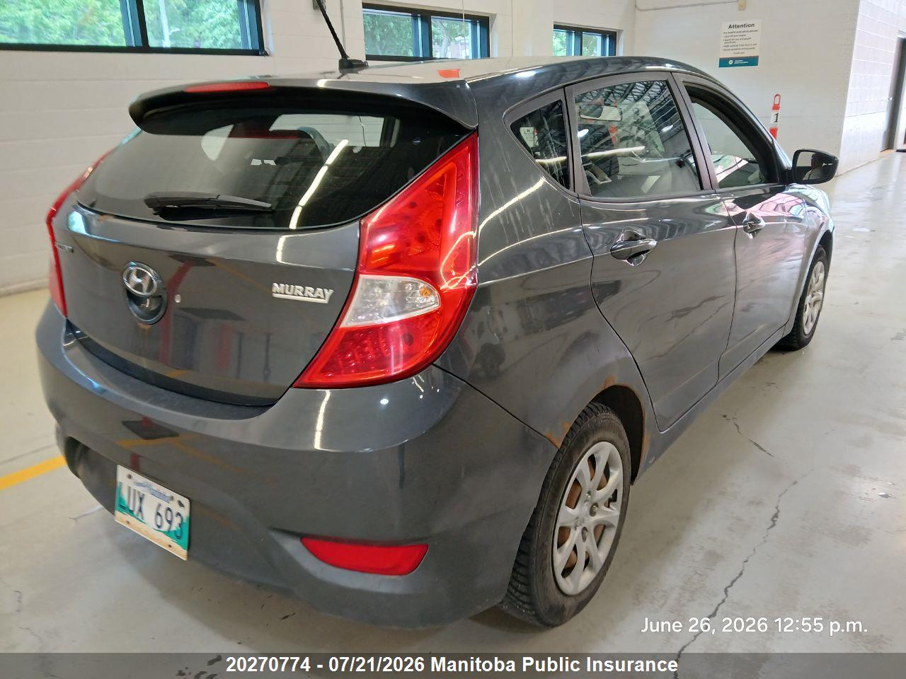 2012 HYUNDAI ACCENT GL thumbnail 9