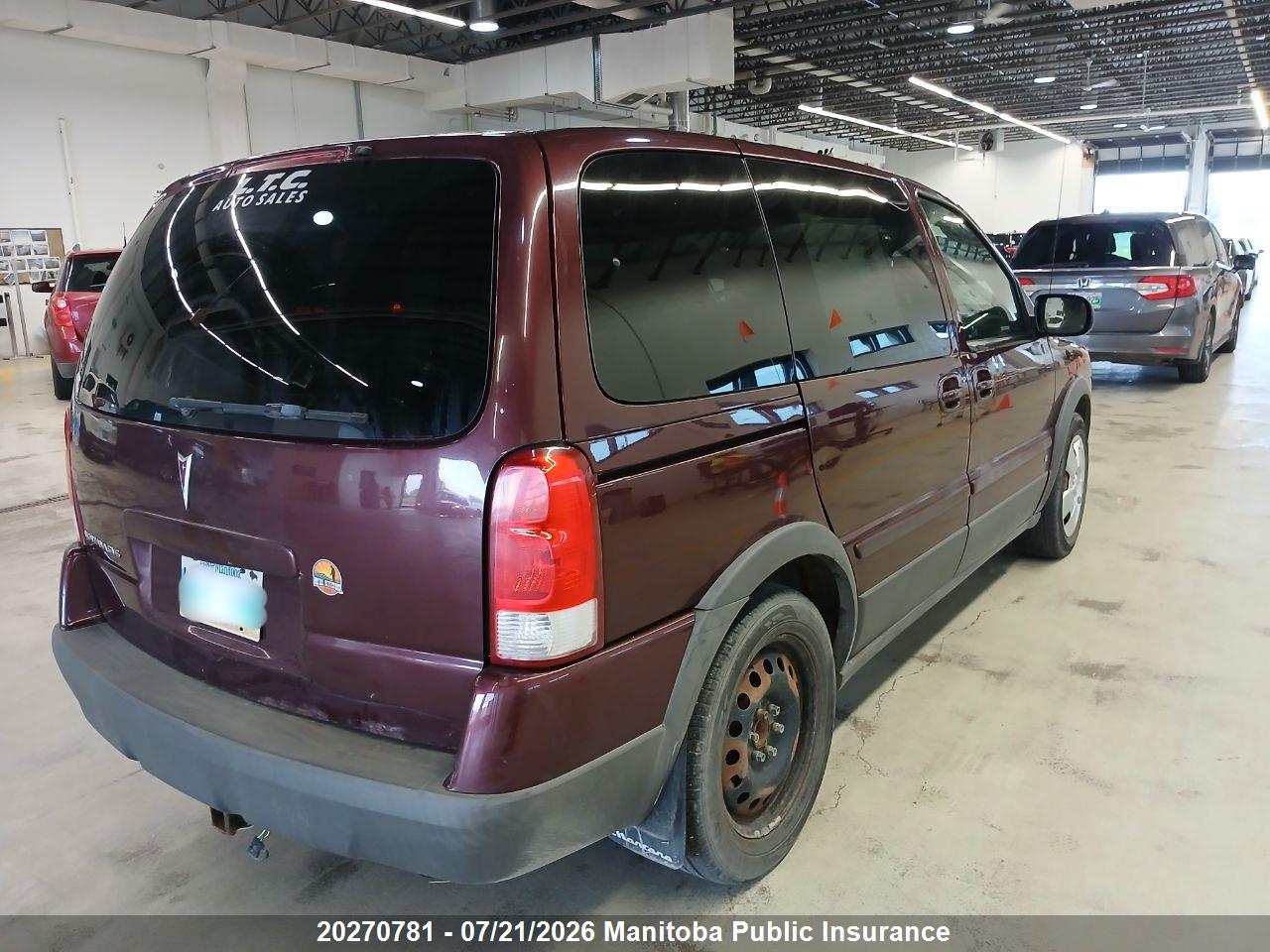 2009 PONTIAC MONTANA SV6 thumbnail 5