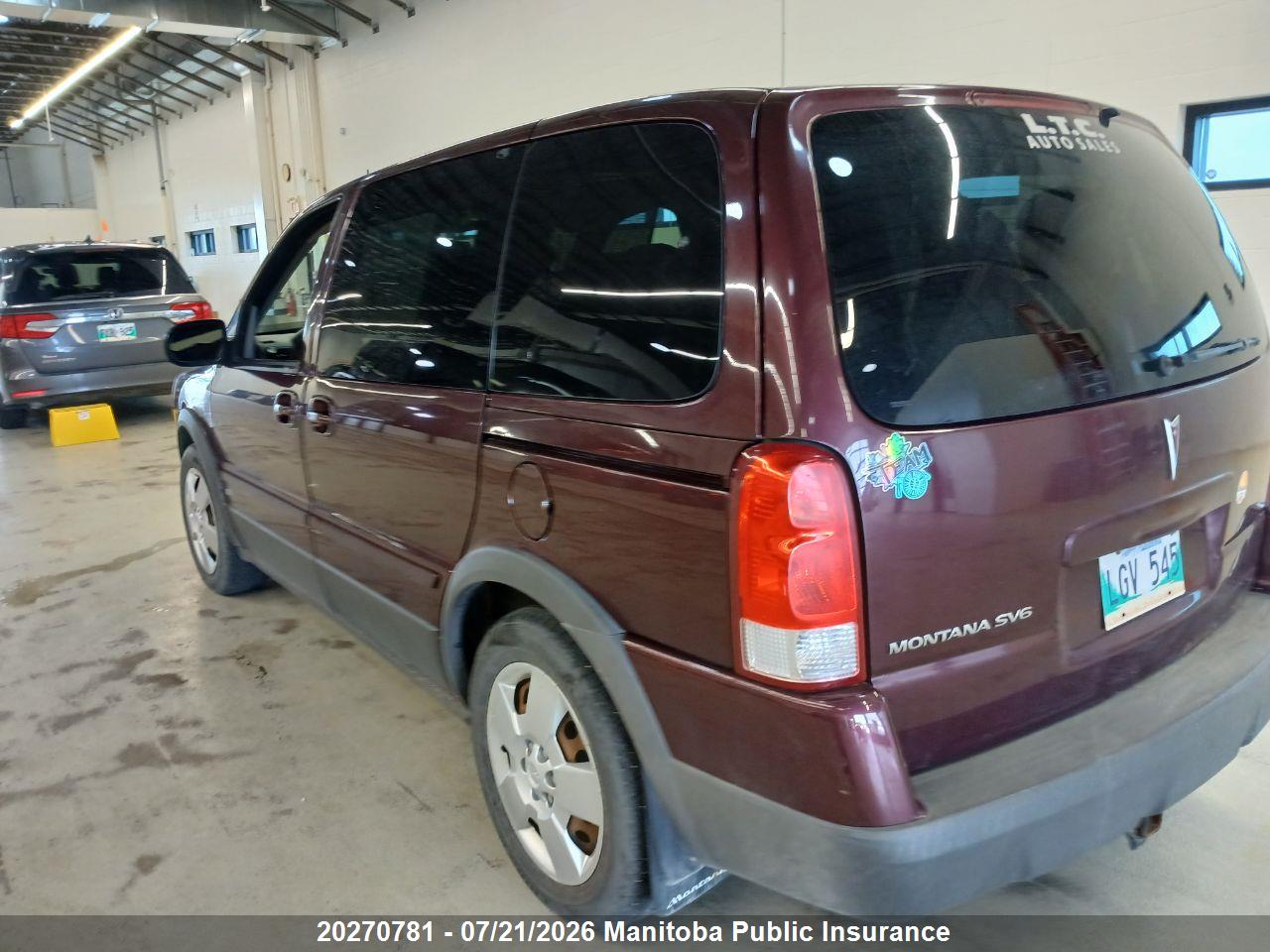 2009 PONTIAC MONTANA SV6 thumbnail 7
