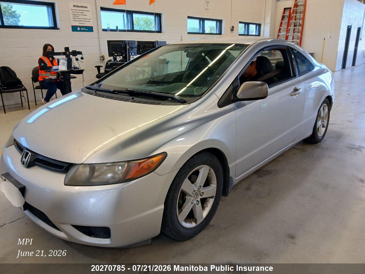2006 HONDA CIVIC LX thumbnail 3