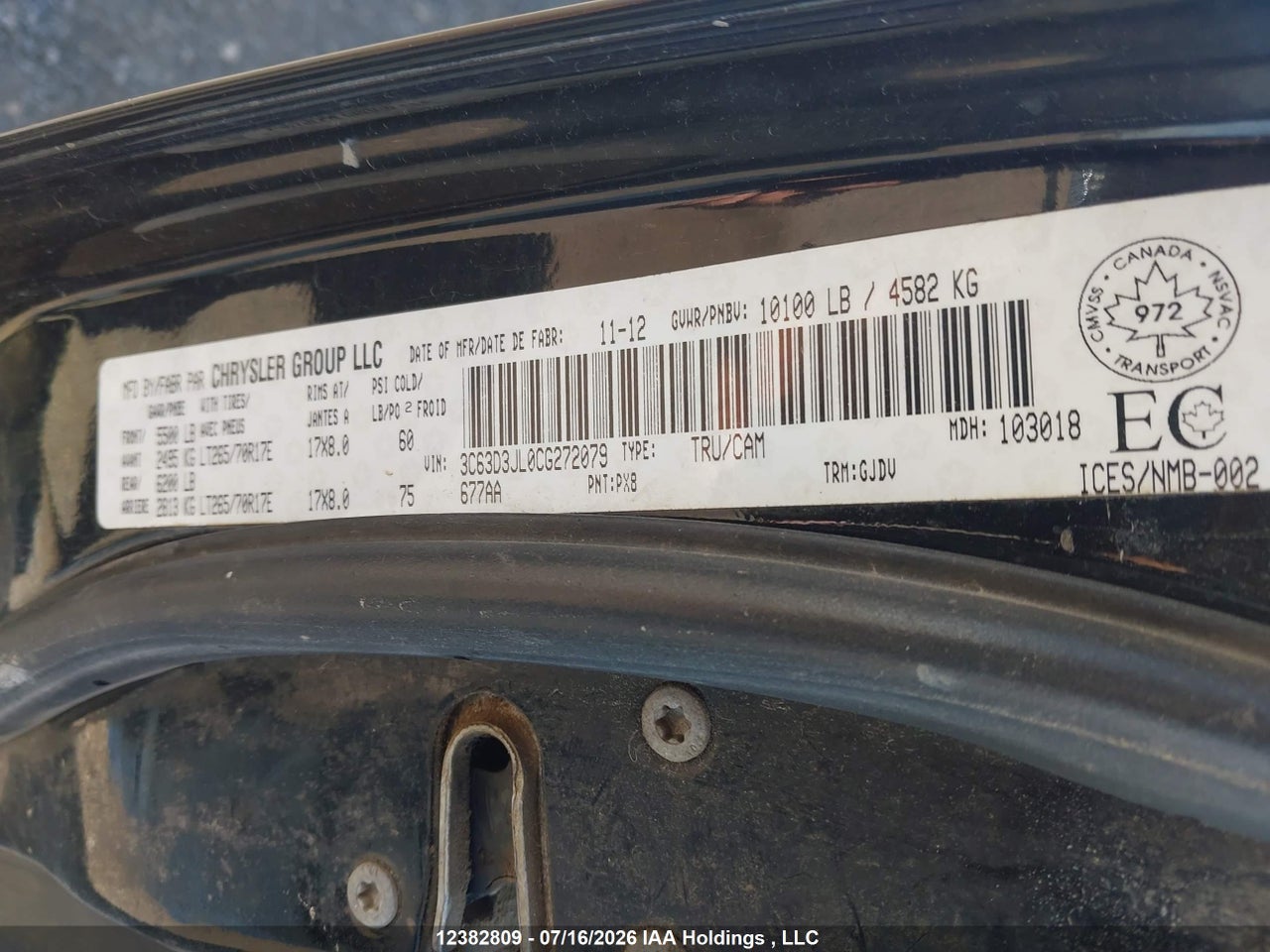 2012 RAM 3500 LARAMIE thumbnail 10