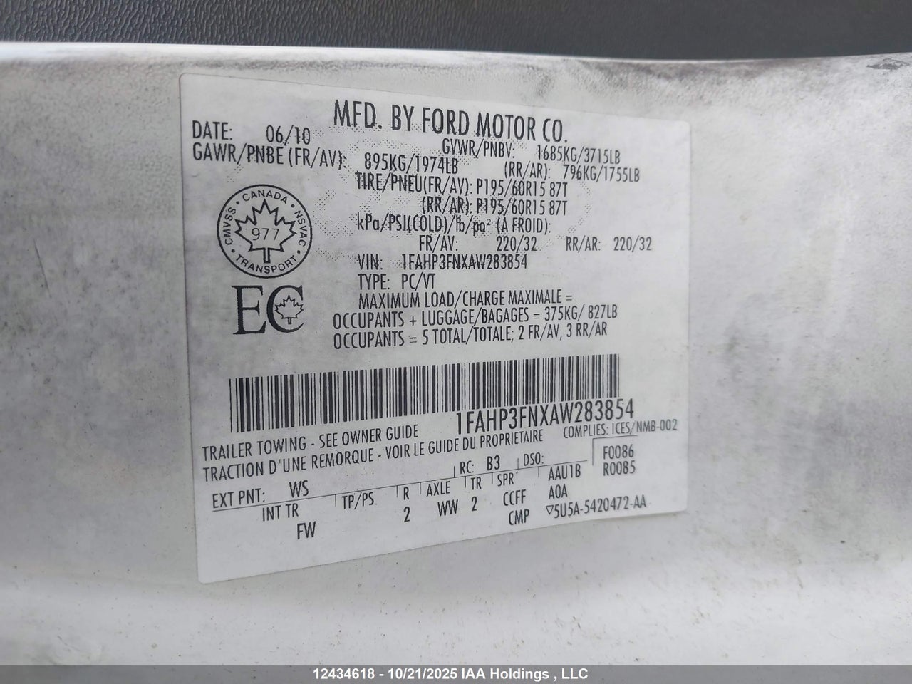2010 FORD FOCUS SE thumbnail 10