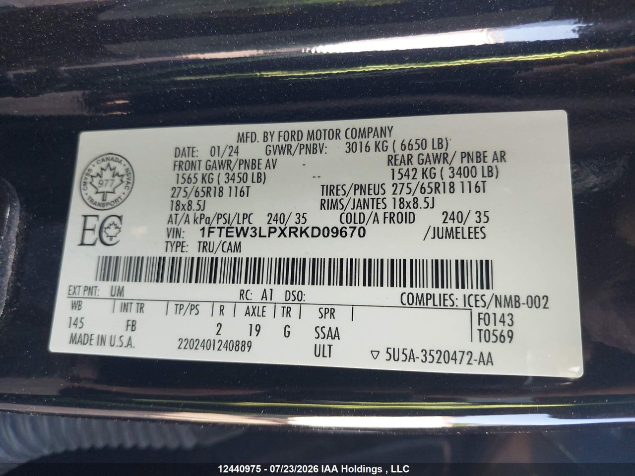 2024 FORD F-150 XLT thumbnail 10