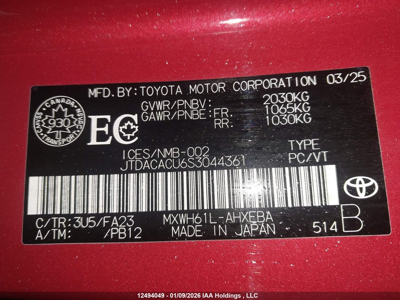 2025 TOYOTA PRIUS thumbnail 10