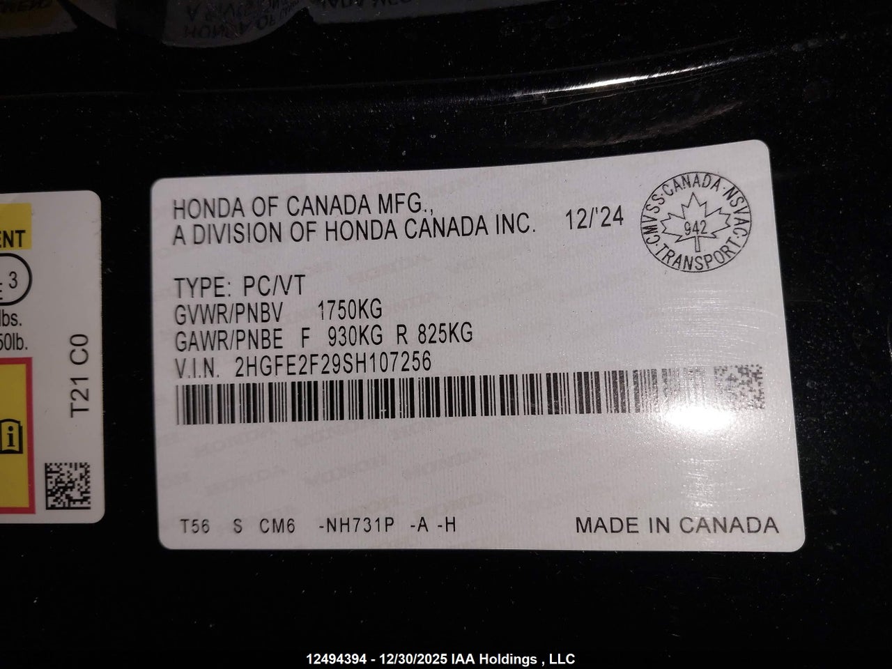 2025 HONDA CIVIC LX thumbnail 10