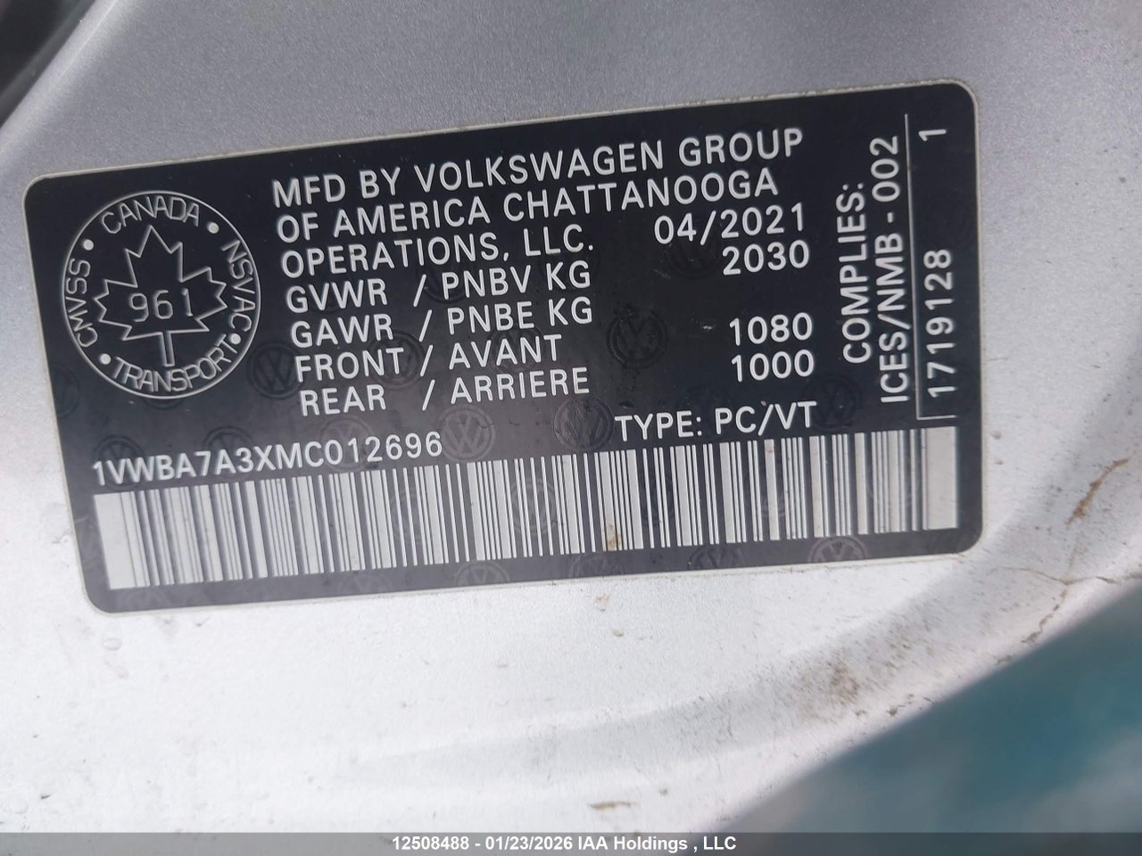 2021 VOLKSWAGEN PASSAT HIGHLINE thumbnail 10