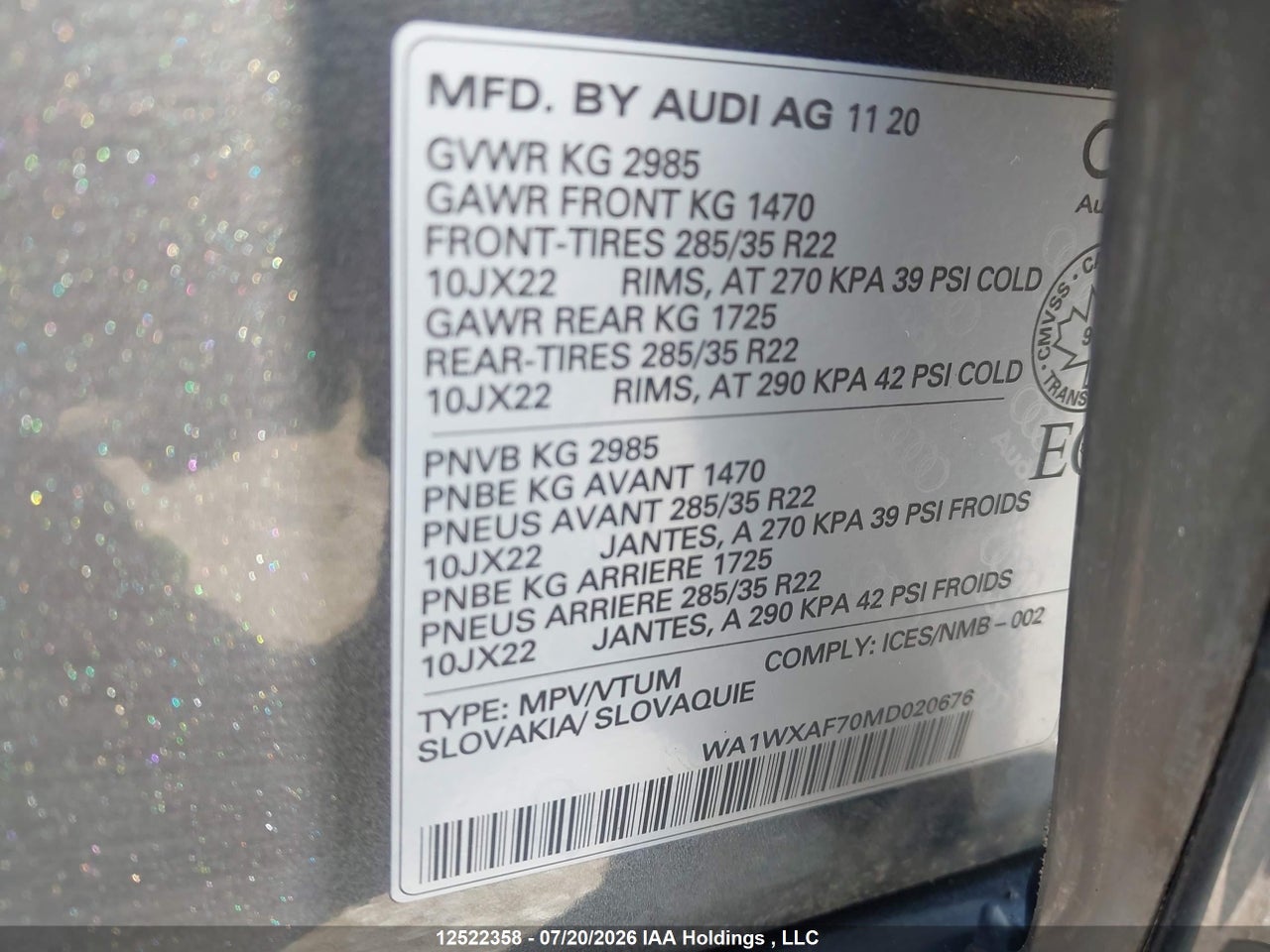2021 AUDI Q7 55 TECHNIK thumbnail 10