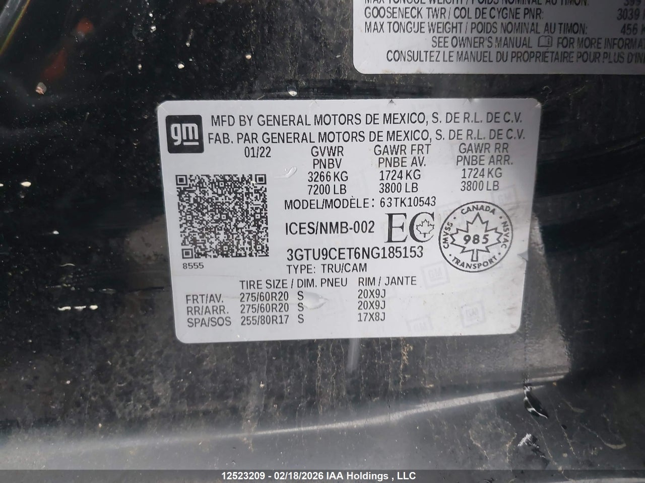 2022 GMC SIERRA LIMITED K1500 ELEVATION thumbnail 10
