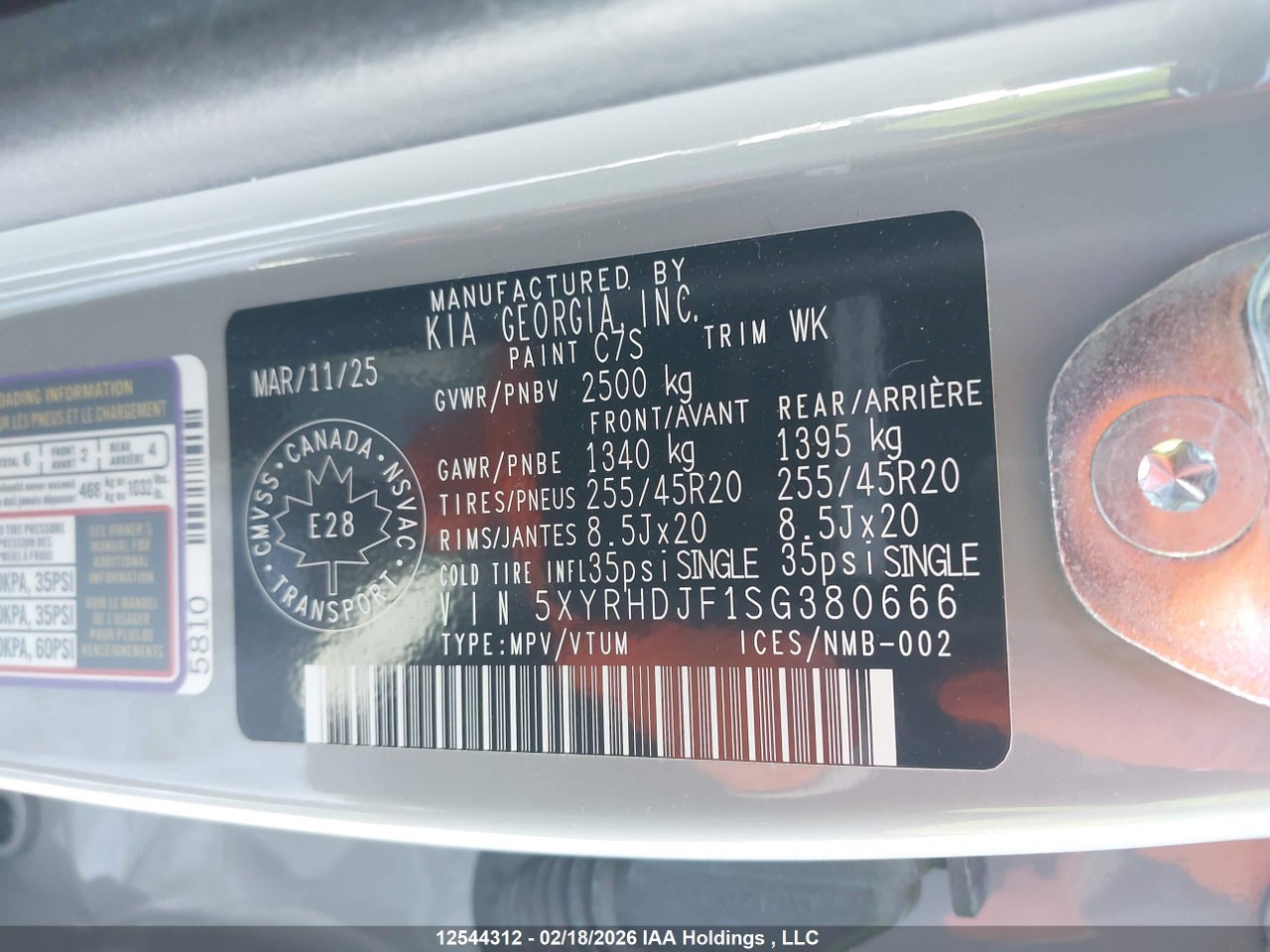 2025 KIA SORENTO 2.5T EX/2.5T X-LINE thumbnail 10