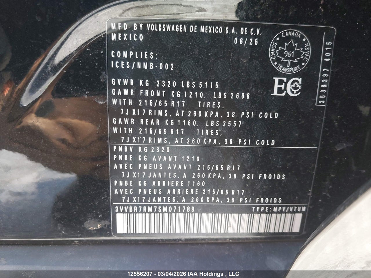 2025 VOLKSWAGEN TIGUAN thumbnail 10